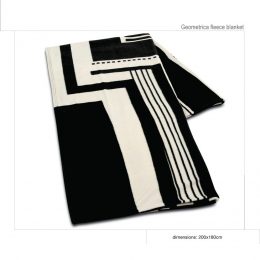 Geometric Fleece Blanket 200x180cm